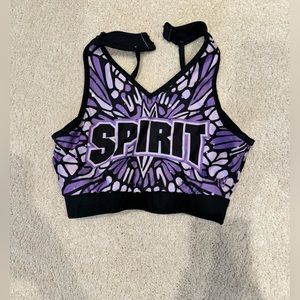 Spirit of Texas purple sports bra 2023-2023